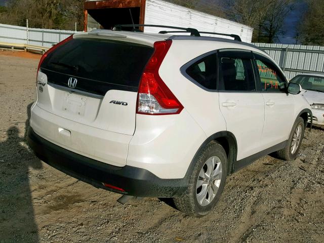 5J6RM4H71DL004237 - 2013 HONDA CR-V EXL WHITE photo 4