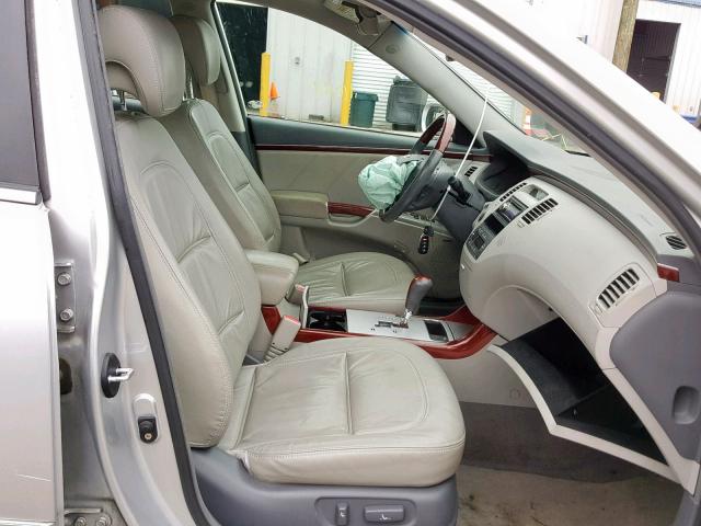 KMHFC46F48A305300 - 2008 HYUNDAI AZERA SE SILVER photo 5