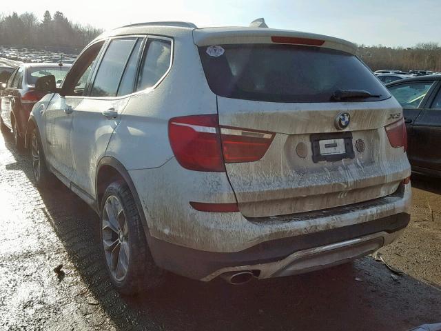 5UXWY3C53F0E96627 - 2015 BMW X3 XDRIVE2 WHITE photo 3