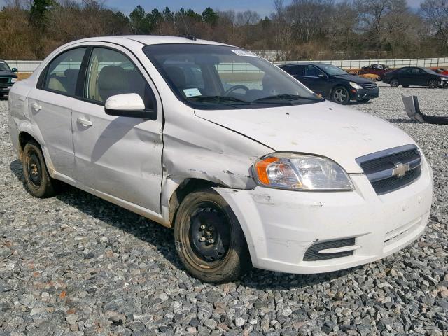 KL1TD56E39B624997 - 2009 CHEVROLET AVEO LS WHITE photo 1