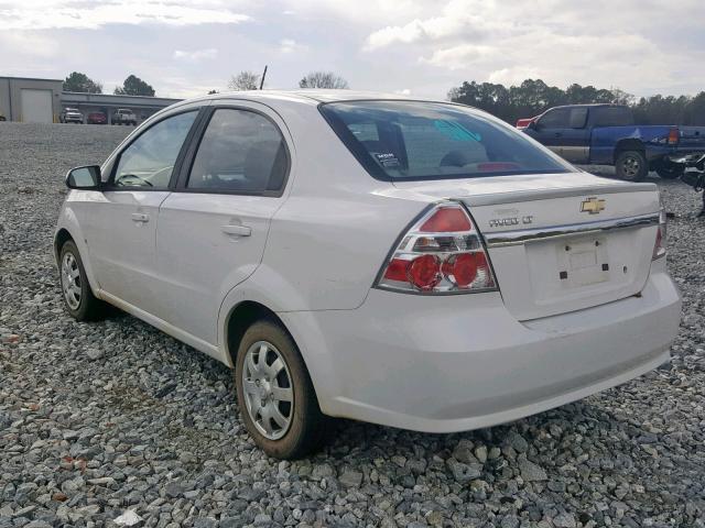 KL1TD56E39B624997 - 2009 CHEVROLET AVEO LS WHITE photo 3