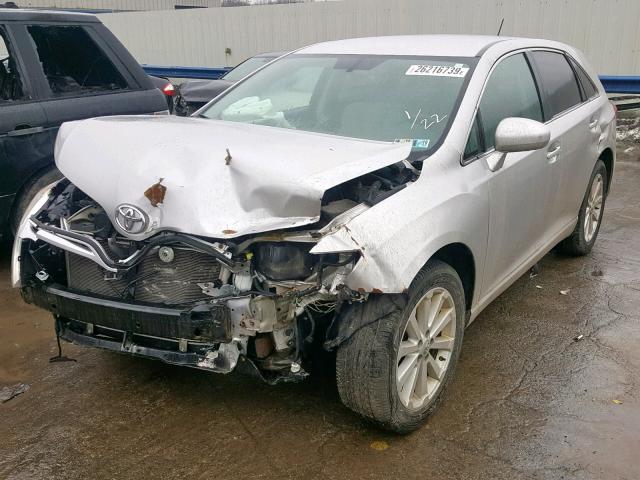 4T3ZA3BB5BU052517 - 2011 TOYOTA VENZA BASE SILVER photo 2