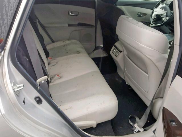 4T3ZA3BB5BU052517 - 2011 TOYOTA VENZA BASE SILVER photo 6