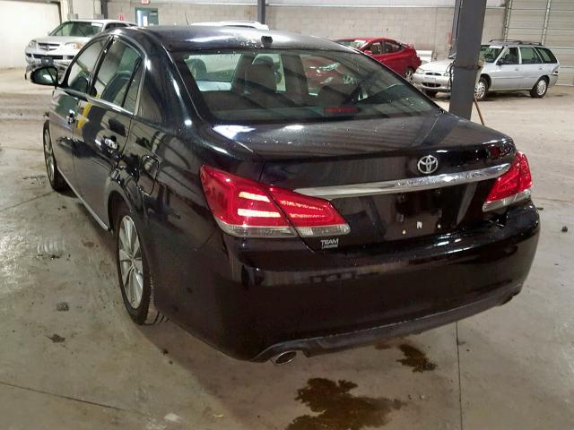 4T1BK3DB8BU381572 - 2011 TOYOTA AVALON BAS BLACK photo 3