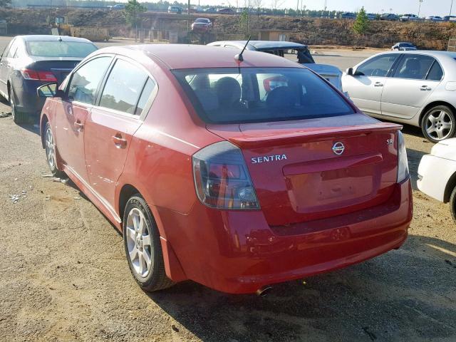 3N1AB6AP2CL634384 - 2012 NISSAN SENTRA 2.0 RED photo 3