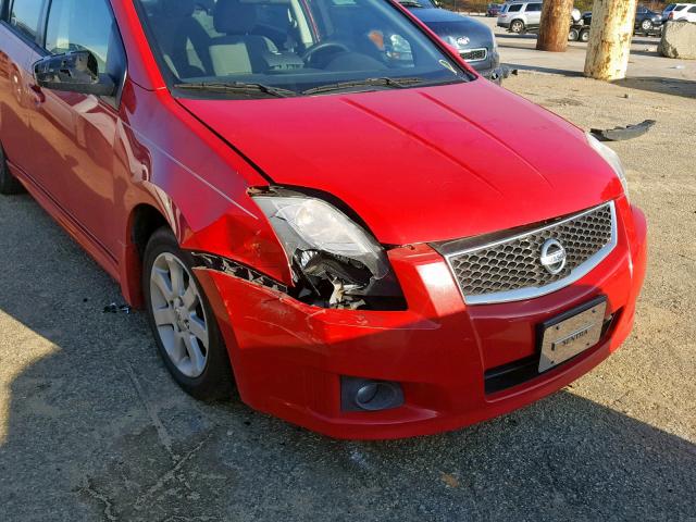 3N1AB6AP2CL634384 - 2012 NISSAN SENTRA 2.0 RED photo 9