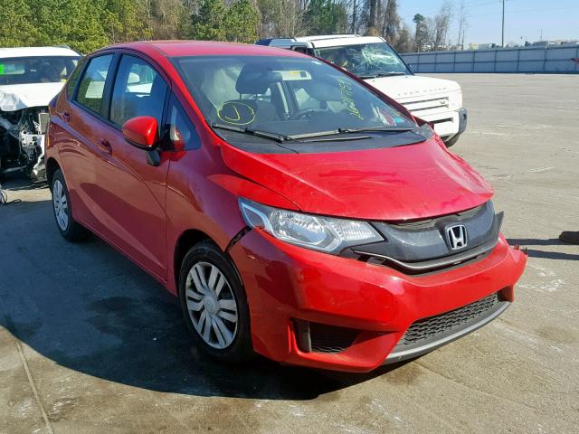 3HGGK5G56HM701126 - 2017 HONDA FIT LX RED photo 1