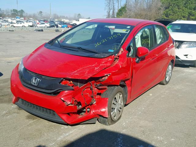 3HGGK5G56HM701126 - 2017 HONDA FIT LX RED photo 2