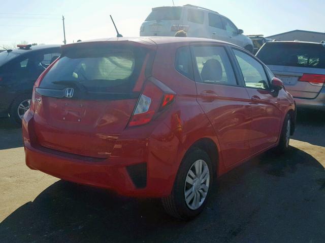 3HGGK5G56HM701126 - 2017 HONDA FIT LX RED photo 4