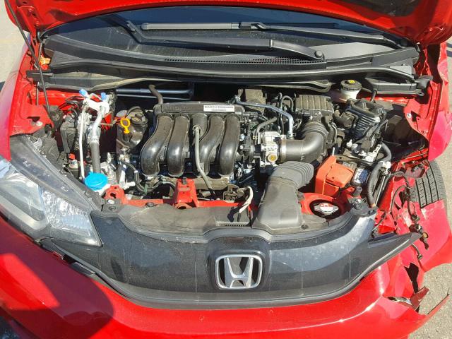 3HGGK5G56HM701126 - 2017 HONDA FIT LX RED photo 7