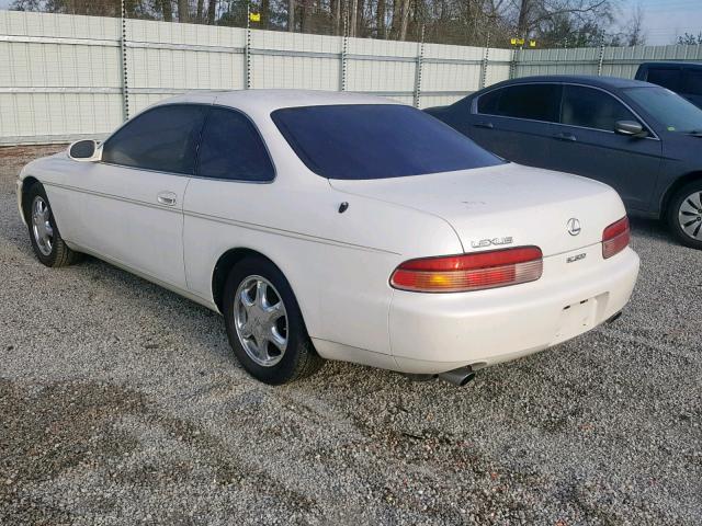 JT8JZ31C4S0024498 - 1995 LEXUS SC 300 WHITE photo 3