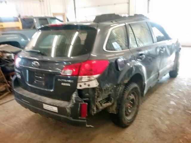 4S4BRBAC4B3430680 - 2011 SUBARU OUTBACK 2. GRAY photo 4