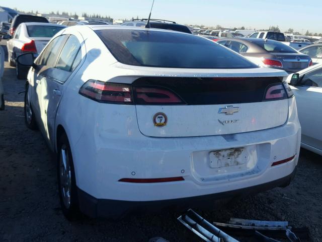 1G1RB6E45DU136356 - 2013 CHEVROLET VOLT WHITE photo 3