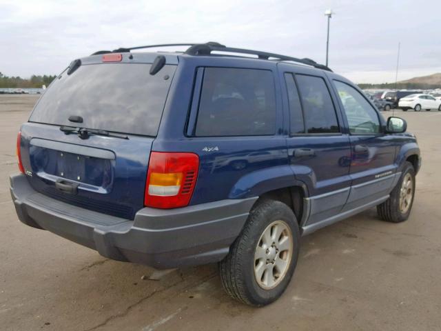 1J4GW48S11C626192 - 2001 JEEP GRAND CHER BLUE photo 4