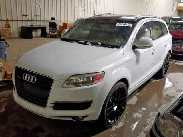 WA1BY74L17D074099 - 2007 AUDI Q7 3.6 QUA WHITE photo 2