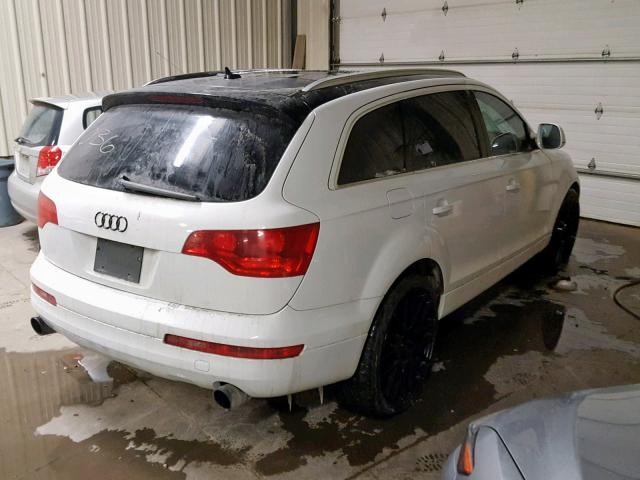 WA1BY74L17D074099 - 2007 AUDI Q7 3.6 QUA WHITE photo 4