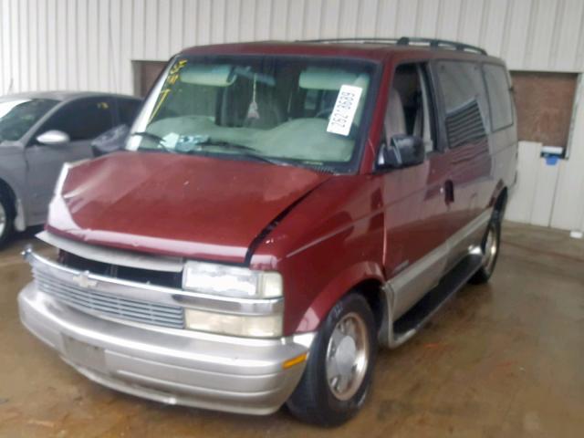 1GNDM19W51B139153 - 2001 CHEVROLET ASTRO BURGUNDY photo 2