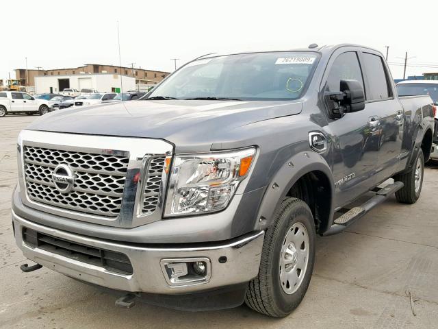 1N6BA1F14HN516885 - 2017 NISSAN TITAN XD S GRAY photo 2