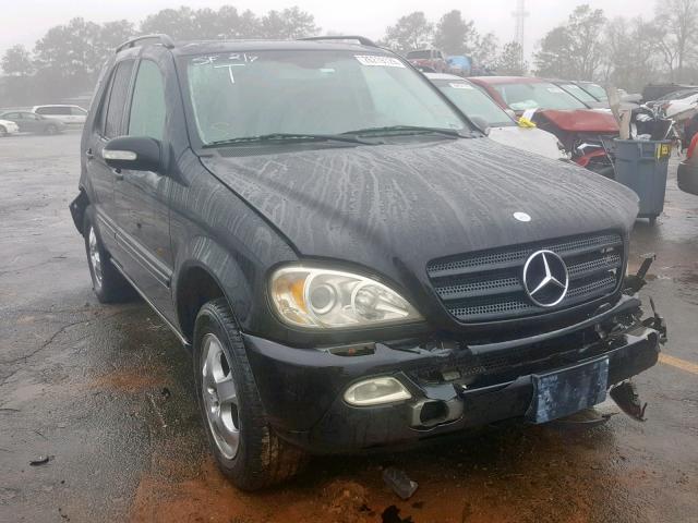 4JGAB54E12A362218 - 2002 MERCEDES-BENZ ML 320 BLACK photo 1