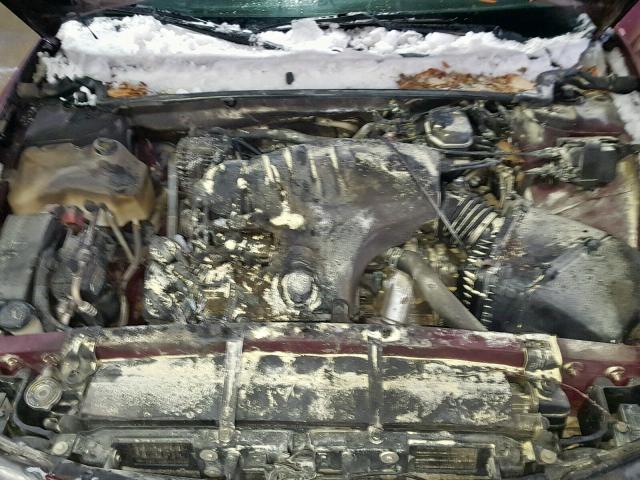 1G2HX54K224163434 - 2002 PONTIAC BONNEVILLE BURGUNDY photo 7