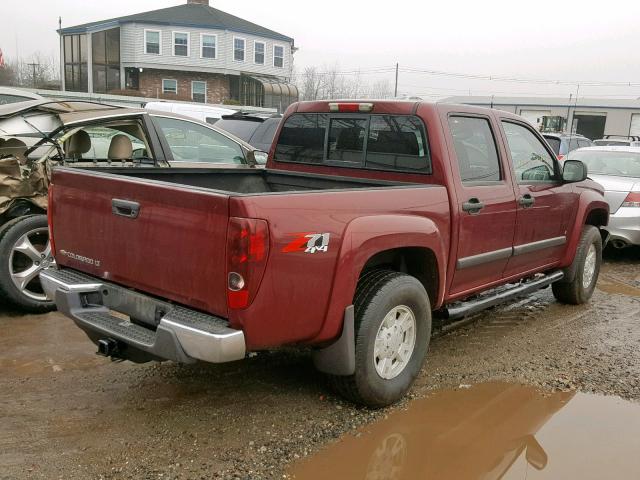 1GCDT13E988136789 - 2008 CHEVROLET COLORADO BURGUNDY photo 4