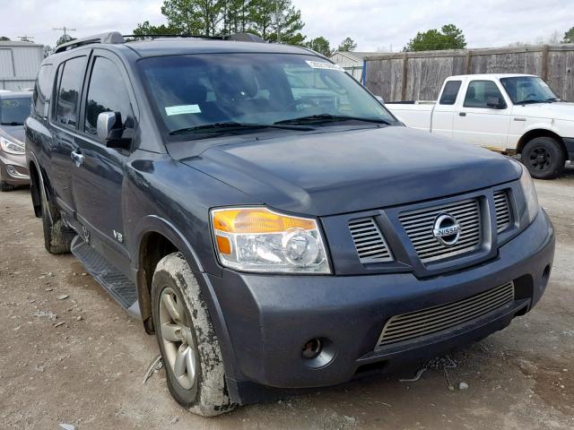 5N1BA08D58N620513 - 2008 NISSAN ARMADA SE GRAY photo 1