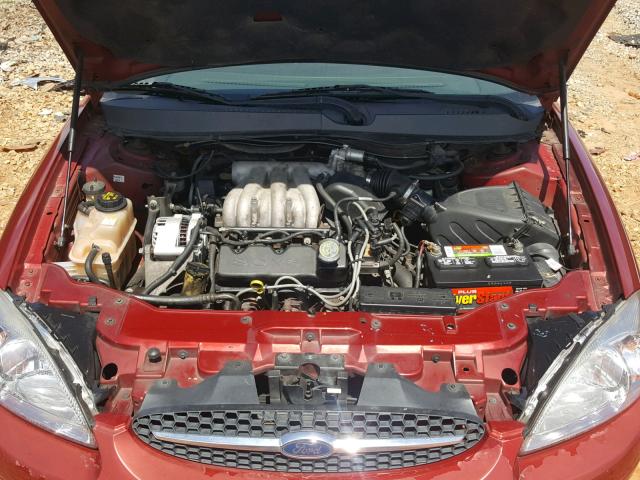 1FAFP55UXYA254096 - 2000 FORD TAURUS SES RED photo 7