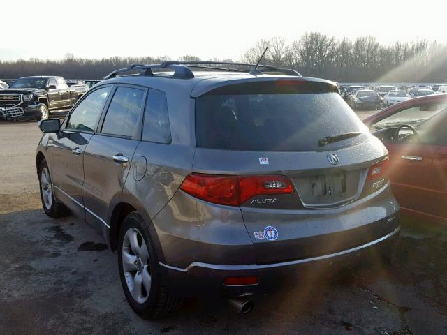 5J8TB18258A001297 - 2008 ACURA RDX GRAY photo 3