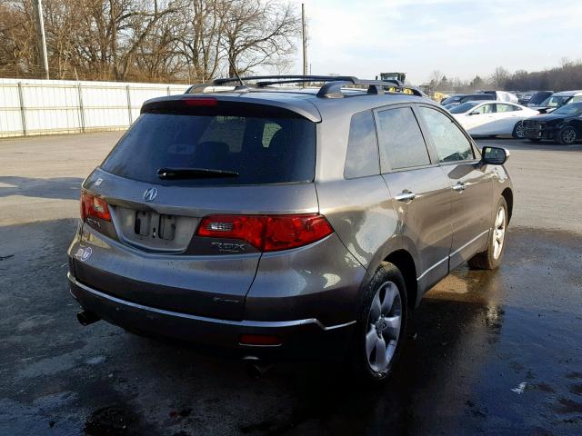 5J8TB18258A001297 - 2008 ACURA RDX GRAY photo 4