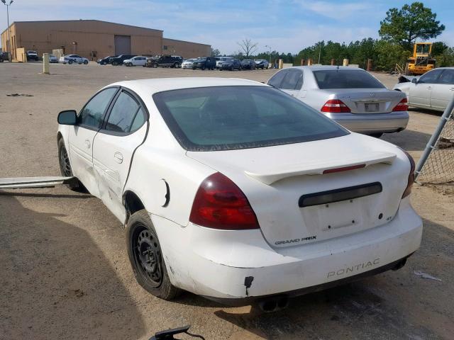2G2WP522441304500 - 2004 PONTIAC GRAND PRIX WHITE photo 3