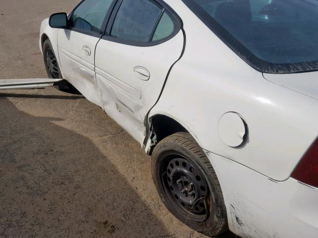 2G2WP522441304500 - 2004 PONTIAC GRAND PRIX WHITE photo 9