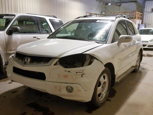 5J8TB18597A803165 - 2007 ACURA RDX TECHNO WHITE photo 2