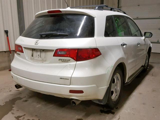 5J8TB18597A803165 - 2007 ACURA RDX TECHNO WHITE photo 4