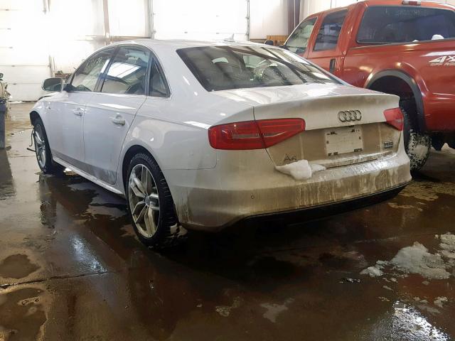 WAUFFCFLXGN014316 - 2016 AUDI A4 PROGRES WHITE photo 3