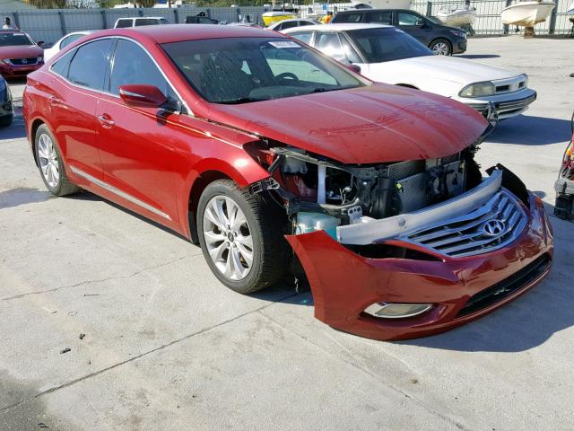 KMHFG4JG0DA261410 - 2013 HYUNDAI AZERA MAROON photo 1