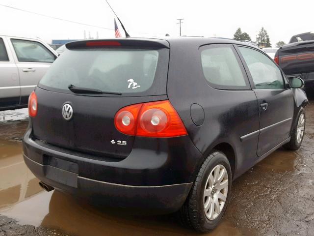 WVWAA71K88W122351 - 2008 VOLKSWAGEN RABBIT BLACK photo 4