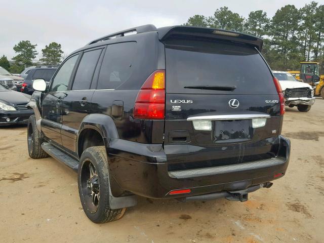 JTJBT20X350077362 - 2005 LEXUS GX 470 BLACK photo 3