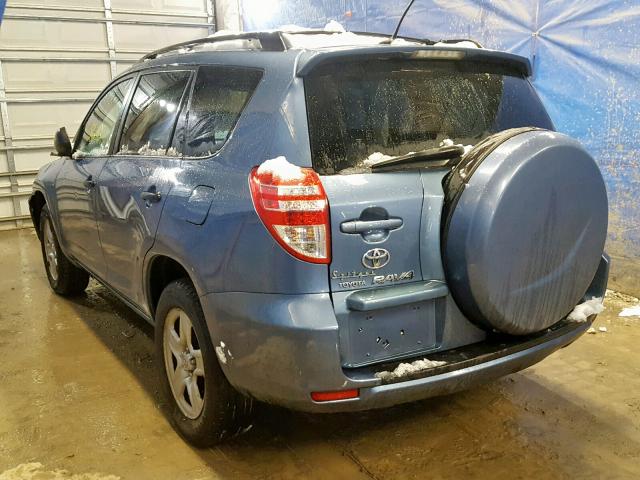 JTMBF4DVXAD036048 - 2010 TOYOTA RAV4 BLUE photo 3