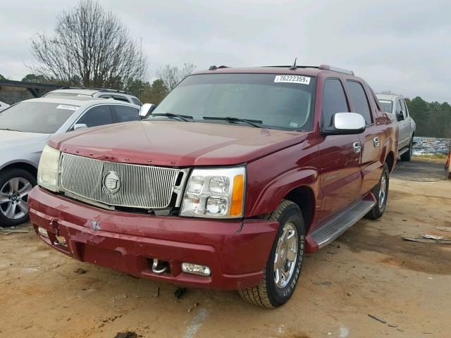 3GYEK62NX4G198674 - 2004 CADILLAC ESCALADE E BURGUNDY photo 2