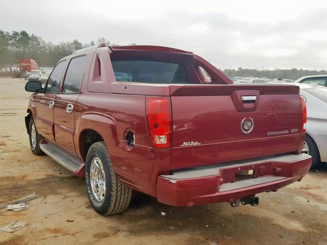 3GYEK62NX4G198674 - 2004 CADILLAC ESCALADE E BURGUNDY photo 3