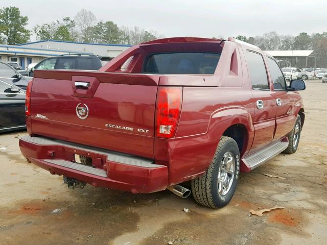 3GYEK62NX4G198674 - 2004 CADILLAC ESCALADE E BURGUNDY photo 4