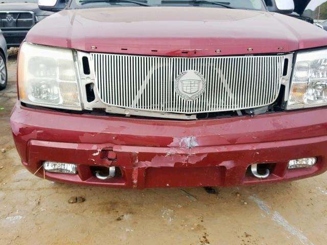 3GYEK62NX4G198674 - 2004 CADILLAC ESCALADE E BURGUNDY photo 9