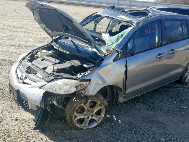 JM1CR2W30A0361200 - 2010 MAZDA 5 SILVER photo 9