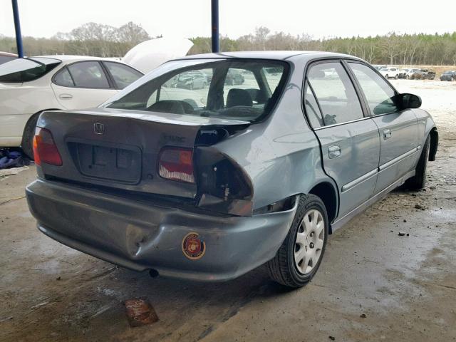 2HGEJ6613YH500118 - 2000 HONDA CIVIC BASE TURQUOISE photo 4