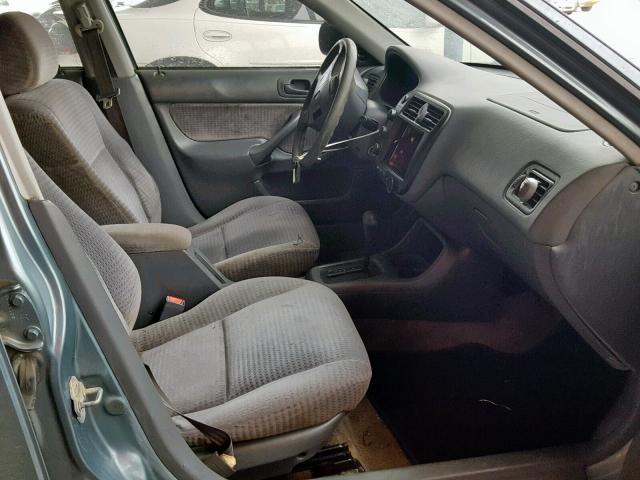 2HGEJ6613YH500118 - 2000 HONDA CIVIC BASE TURQUOISE photo 5