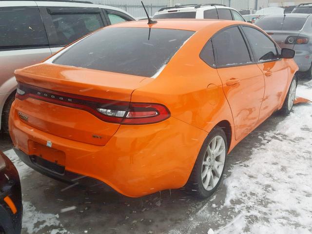 1C3CDFBA5DD291317 - 2013 DODGE DART SXT ORANGE photo 4