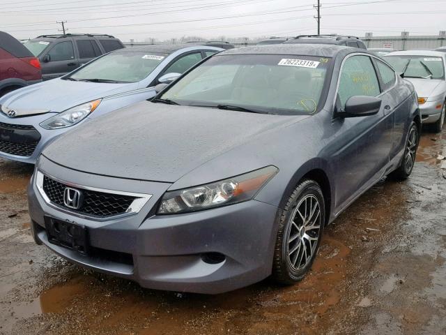 1HGCS12828A013064 - 2008 HONDA ACCORD EXL GRAY photo 2