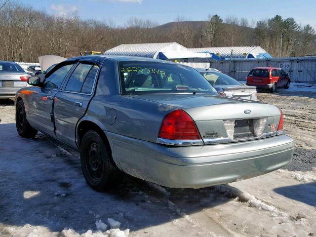 2FAFP71W86X118296 - 2006 FORD CROWN VICT GREEN photo 3