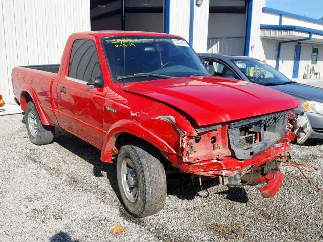 1FTYR10U43PA29658 - 2003 FORD RANGER RED photo 1