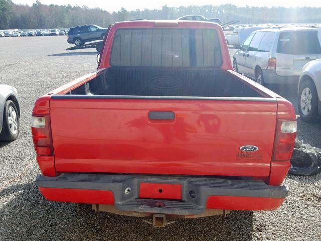 1FTYR10U43PA29658 - 2003 FORD RANGER RED photo 6